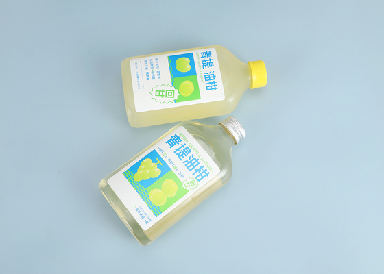 나사 모자를 가진 우유 차 병 250ml 350ml 300ml 500ml 플라스틱 주스 병