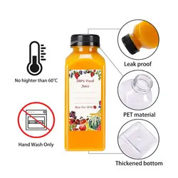 60ml 120ml 250ml 350ml 500ml 플라스틱 주스 음료 병 텅 비어 맑은 뚜??