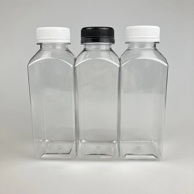 250ml 350ml 500ml 주스 병 BPA 없는 빈 정면 모양 플라스틱 PET 음료 병 주스 포장용