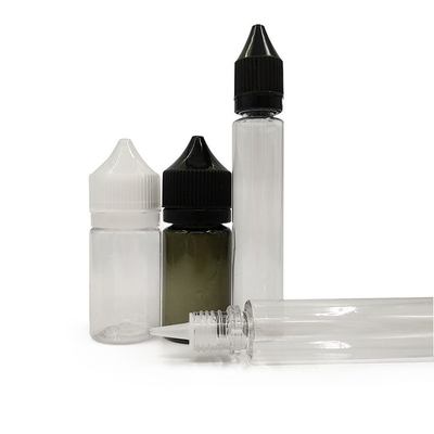 30ml 짧은 또는 긴 E 주스 병 PET 플라스틱 병