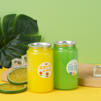 250ml 330ml 500ml 유액용 플라스틱 음료 캔