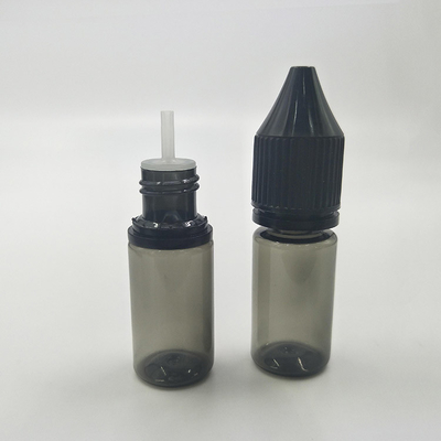 10 ml 투명한 애완용 플라스틱 병과 흰색/검은 변조 방지 뚜??