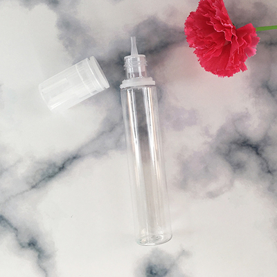 20 ml PET 흰색 투명체 검은 캡 뚜?? 플라스틱 병 유액 기름에 대 한 변조 증거