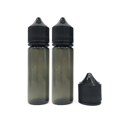 50 ml 압축 가능한 액체 PET 방울병 흑색 또는 흰색 뚜?? / 캡