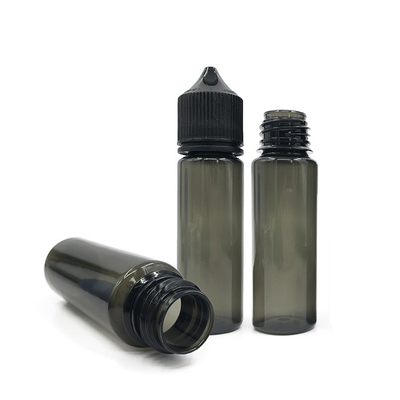 50 ml 압축 가능한 액체 PET 방울병 흑색 또는 흰색 뚜?? / 캡