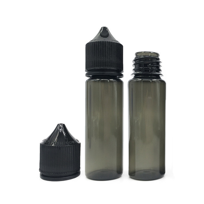 50 ml 압축 가능한 액체 PET 방울병 흑색 또는 흰색 뚜?? / 캡