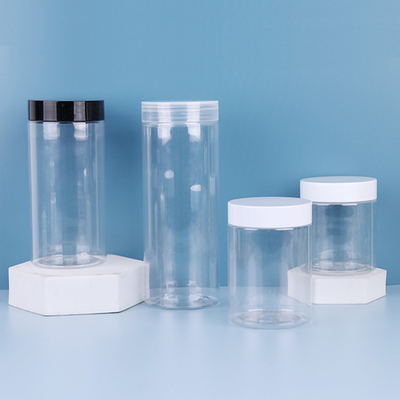 16oz 투명한 플라스틱 항아리 500ml 700ml 800ml 850ml 1000ml 갈색 PET 항아리 플라스틱 용기