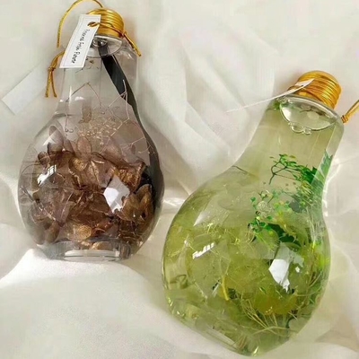 500ml 플라스틱 램프 램프 램프 모양 플라스틱 음료 병 알루미늄 캡과 함께 램프 램프 모양 램프 모양
