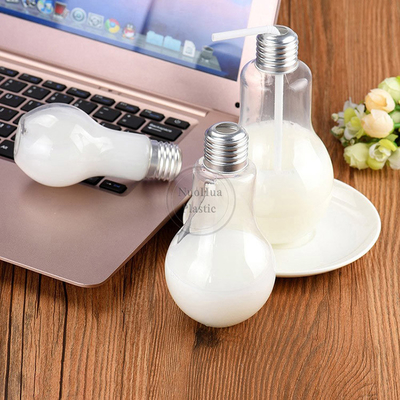 BPA 무료 맑은 50ML 100ML 150ML 얼음 커피 차 평면 애완 동물 플라스틱 주스 병 나사 알루미늄 캡
