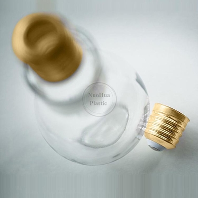 BPA 무료 맑은 50ML 100ML 150ML 얼음 커피 차 평면 애완 동물 플라스틱 주스 병 나사 알루미늄 캡