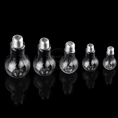 BPA 무료 맑은 50ML 100ML 150ML 얼음 커피 차 평면 애완 동물 플라스틱 주스 병 나사 알루미늄 캡