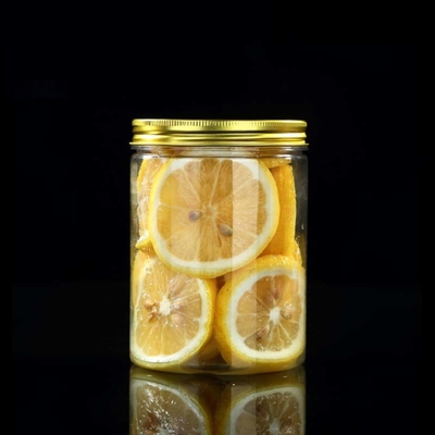 투명한 플라스틱 컨테이너 사용자 정의 로고 2oz-8oz 용량 알루미늄 뚜??
