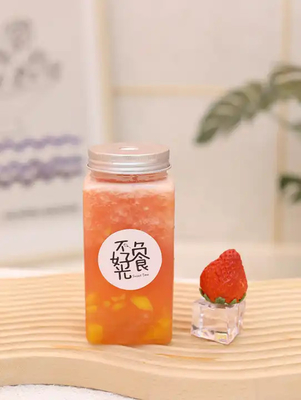 현대 사각형 둥근 거품 차 잔 손잡이 맑은 누출 방지 디자인 0.5kg
