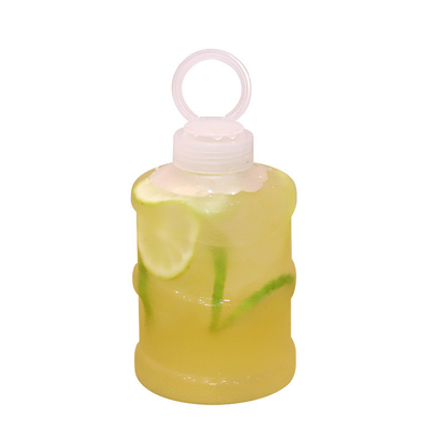 Modern Clear Milk Tea Flasks with Screw On Lid 0.5kg 용량 다양한 크기의 손잡이