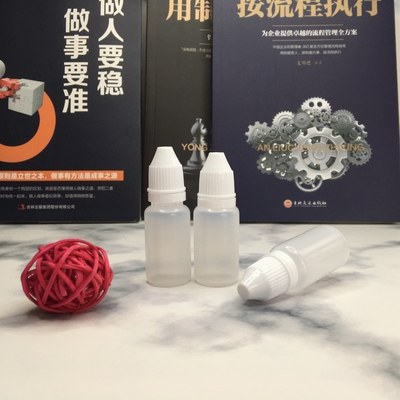 10ml 사용자 지정 로고 유리 낙심병 투명 검은 액체 낙심병 부드러운 표면