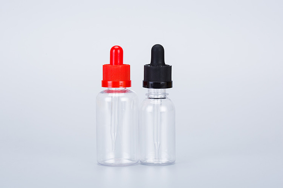 드롭퍼 병 10-120ml 매끄러운 나사 캡 사용자 지정 로고 투명 검은 사용자 지정
