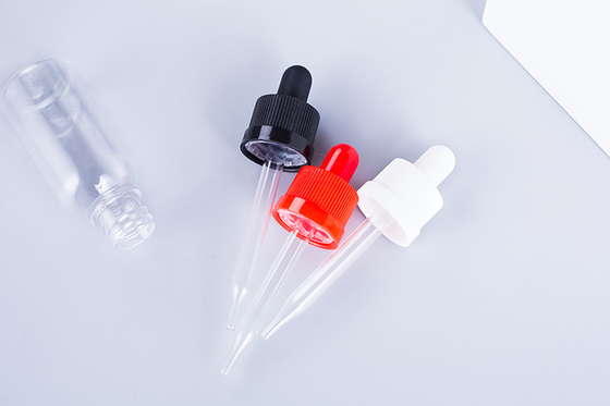 드롭퍼 병 10-120ml 매끄러운 나사 캡 사용자 지정 로고 투명 검은 사용자 지정