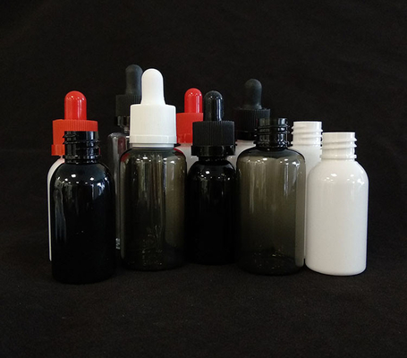 사용자 지정 로고 드롭퍼 병 세트 투명 블랙 다양한 크기 10ml-120ml 부드러운 표면 5000pcs 인쇄