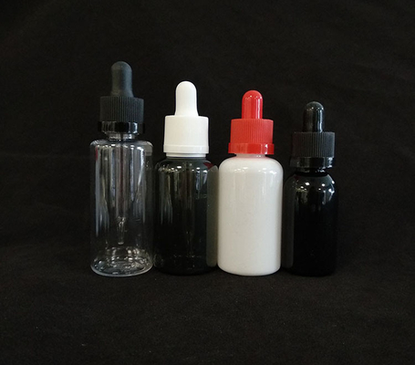사용자 지정 로고 드롭퍼 병 세트 투명 블랙 다양한 크기 10ml-120ml 부드러운 표면 5000pcs 인쇄