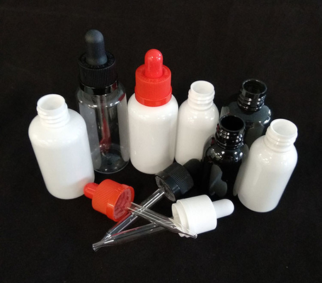 사용자 지정 로고 드롭퍼 병 세트 투명 블랙 다양한 크기 10ml-120ml 부드러운 표면 5000pcs 인쇄