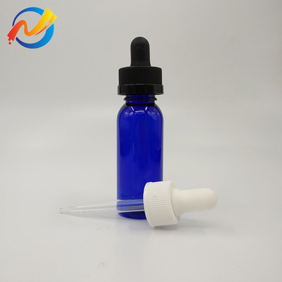 15ml 사용자 지정 로고 플라스틱 방울병 부드러운 표면 투명 검은 색 사용자 지정