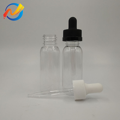 15ml 사용자 지정 로고 플라스틱 방울병 부드러운 표면 투명 검은 색 사용자 지정