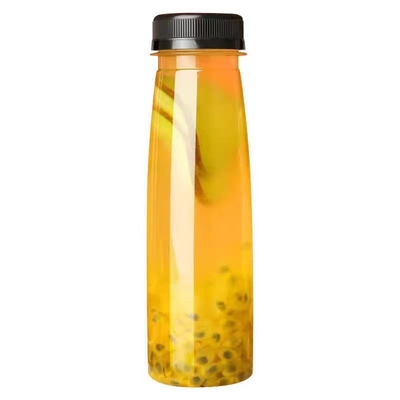 용량 120ml 250ml 350ml 500ml 정면 둥근 플라스틱 우유 차 병