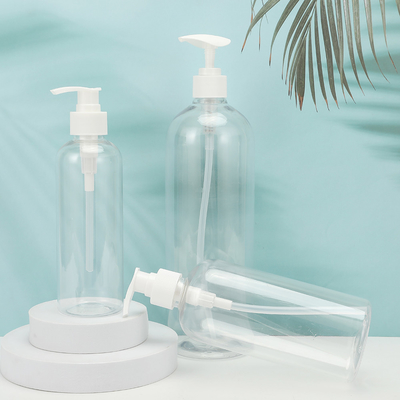 둥근 PMMA 플라스틱 로션 병 사용자 정의 가능한 모양 PET 목걸이 UV 전자기 모자 250ml-500ml
