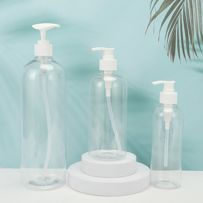 둥근 PMMA 플라스틱 로션 병 사용자 정의 가능한 모양 PET 목걸이 UV 전자기 모자 250ml-500ml