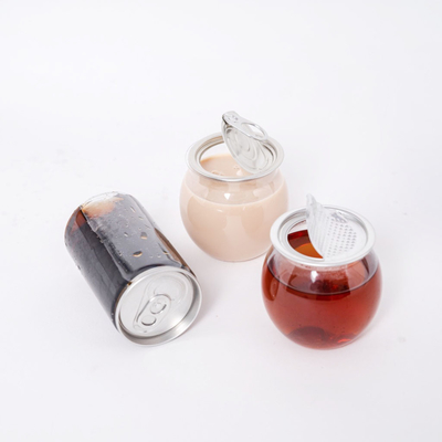 누출 방지 단열 플라스틱 우유 차 병 정면 둥글 선명한 나사기 뚜?? 120ml 250ml 350ml 500ml