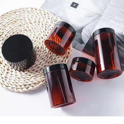 화장품 포장 PET 피부 관리 크림 병 30ml 60ml 100ml 150ml 검은 플라스틱 병