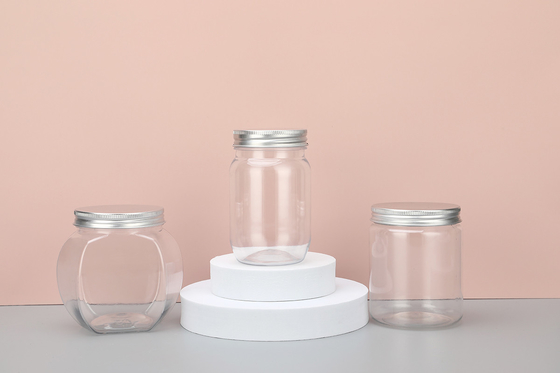 커스터마이징 로고 인쇄 된 plast jar 컨테이너