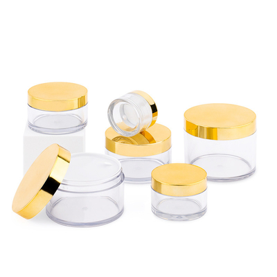10ml-150ml 투명한 플라스틱 둥근 크림 병 압력 민감 가스켓