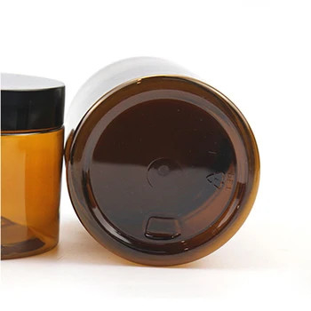 PET 플라스틱 용기 1oz 2oz 4oz 6oz 8oz 12oz 16oz 알루미늄 뚜?? 을 가진 투명한 넓은 입 플라스틱 용기