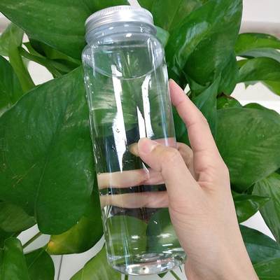 재사용 가능한 1000ml 투명한 누출 방지 플라스틱 보바 차 병 뚜?? 에 나사