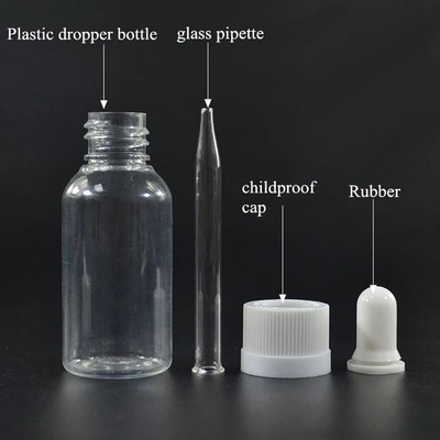 10ml ~ 120ml 용량으로 사용자 정의 앰버 스크루 톱 유리 드롭퍼 병