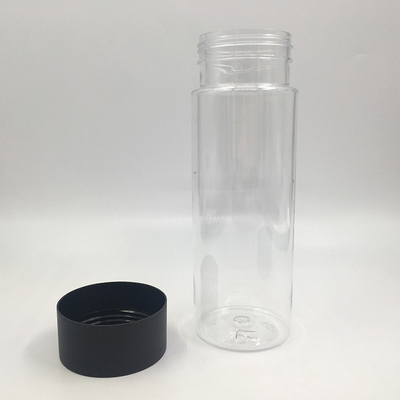 250ml 정면 둥근 플라스틱 우유 차 병 뚜?? 에 나사