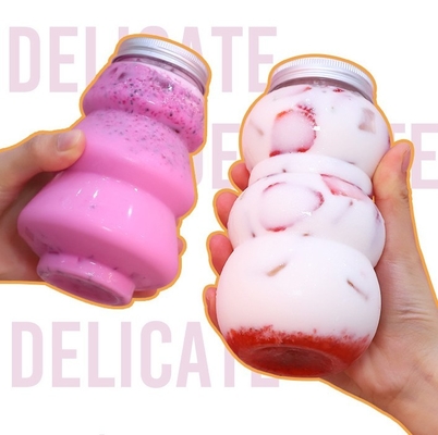 8oz 12oz 16oz 둥근 주스 플라스틱 병 음료용 포장 스크루 뚜?? 새 빈 애완 동물 병