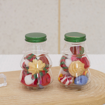 8oz 12oz 16oz 둥근 주스 플라스틱 병 음료용 포장 스크루 뚜?? 새 빈 애완 동물 병