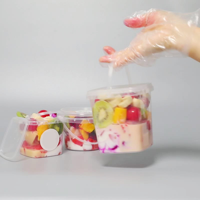 0.5kg 투명 플라스틱 누출 방지 우유 차 물병