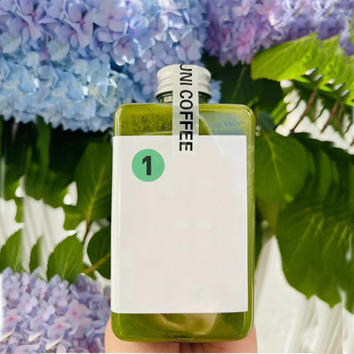 냉동 음료용 스크루에 뚜?? 가 있는 프리미엄 단열 플라스틱 우유 차 병 (500ml)