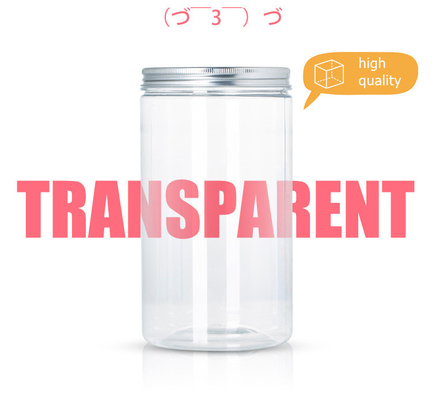 식품 포장 식품 저장 용기 60ml 120ml 180ml 250ml 500ml 1000ml 뚜?? 이 있는 선명한 플라스틱 항아리