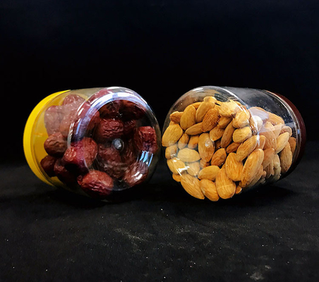 압력 감수성 뚜?? 이 있는 투명한 둥근 바닥 플라스틱 병 (3oz-8oz)