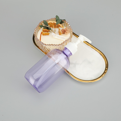24mm 칼리버 원형 PET 펌프 병 스크린 프린팅 / 핑크색 핫 스탬핑