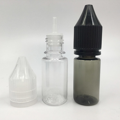 컬러 컬러 맞춤 인쇄 10 - 100ml 어린이 보호 스크루 캡 투명 둥근 E 액체 병