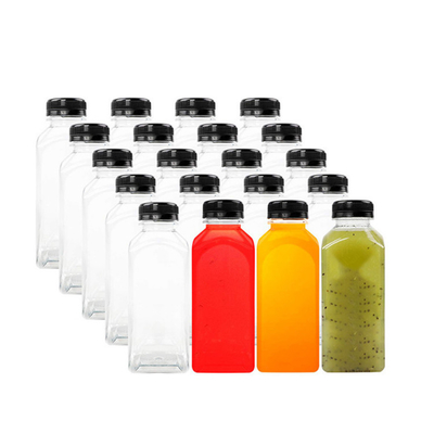 modern reusable plastic milk tea bottles with screw on lids 현대 재사용 가능한 플라스틱 우유 차 병
