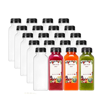 modern reusable plastic milk tea bottles with screw on lids 현대 재사용 가능한 플라스틱 우유 차 병