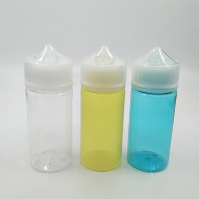 30ml 용량의 어린이 보호 스크루 캡을 가진 맞춤형 투명한 원형 PET E 액체 병