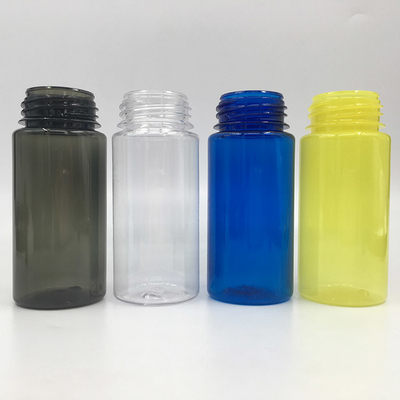 30ml 용량의 어린이 보호 스크루 캡을 가진 맞춤형 투명한 원형 PET E 액체 병