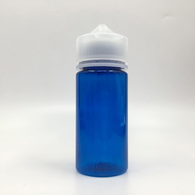 E 액체용 금속 나사 캡이 있는 100ml 선명한 PET 플라스틱 병